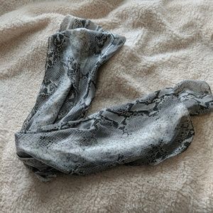 Italian silk snake print scarf